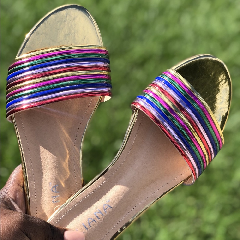 Gold rainbow slides